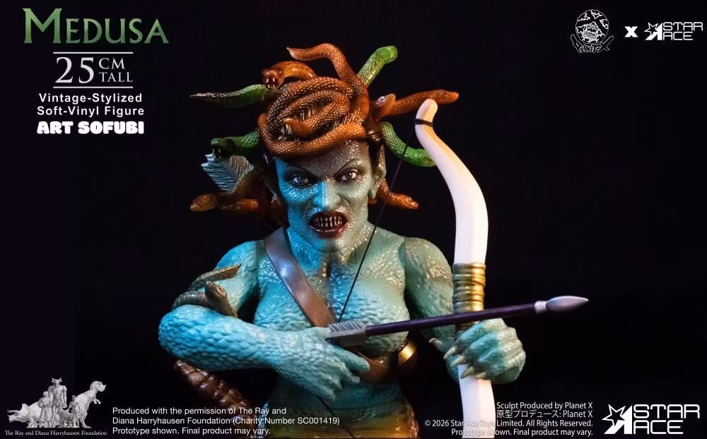 Clash of the Titans Ray Harryhausen Collection Art Sofubi Medusa Soft Vinyl Figure
