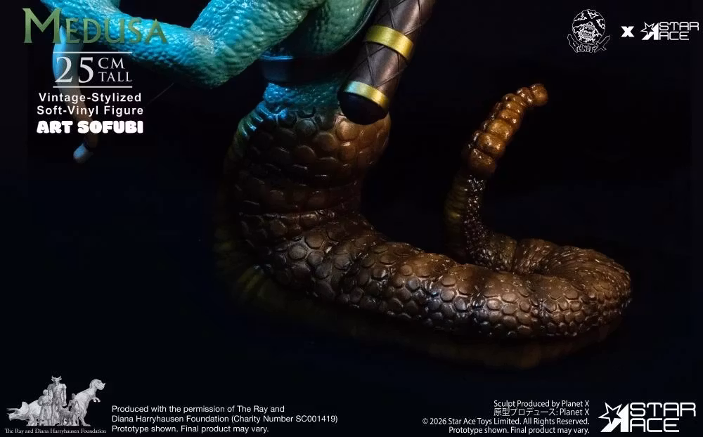 Clash of the Titans Ray Harryhausen Collection Art Sofubi Medusa Soft Vinyl Figure