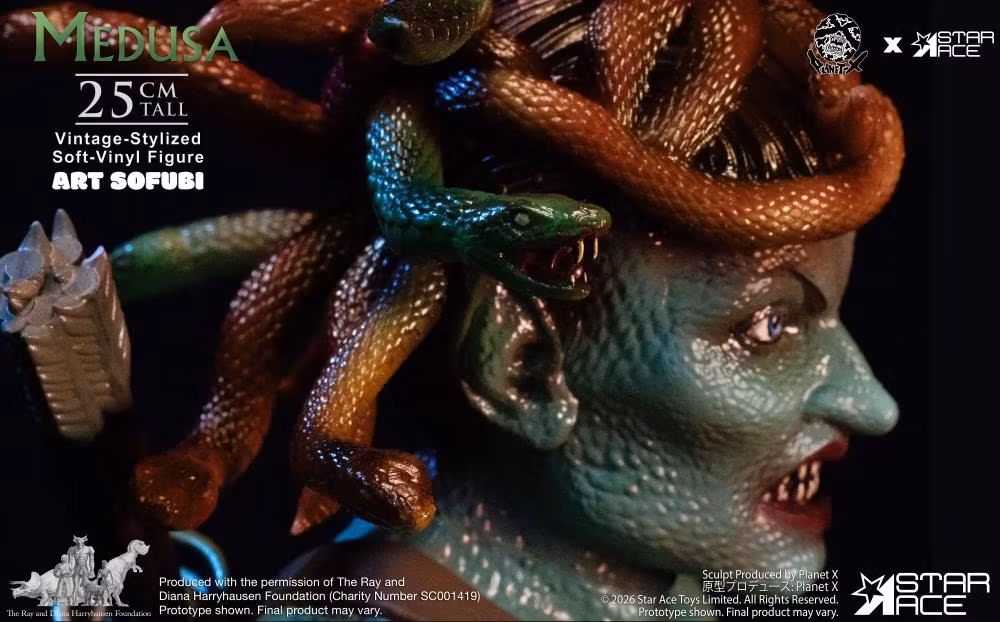 Clash of the Titans Ray Harryhausen Collection Art Sofubi Medusa Soft Vinyl Figure