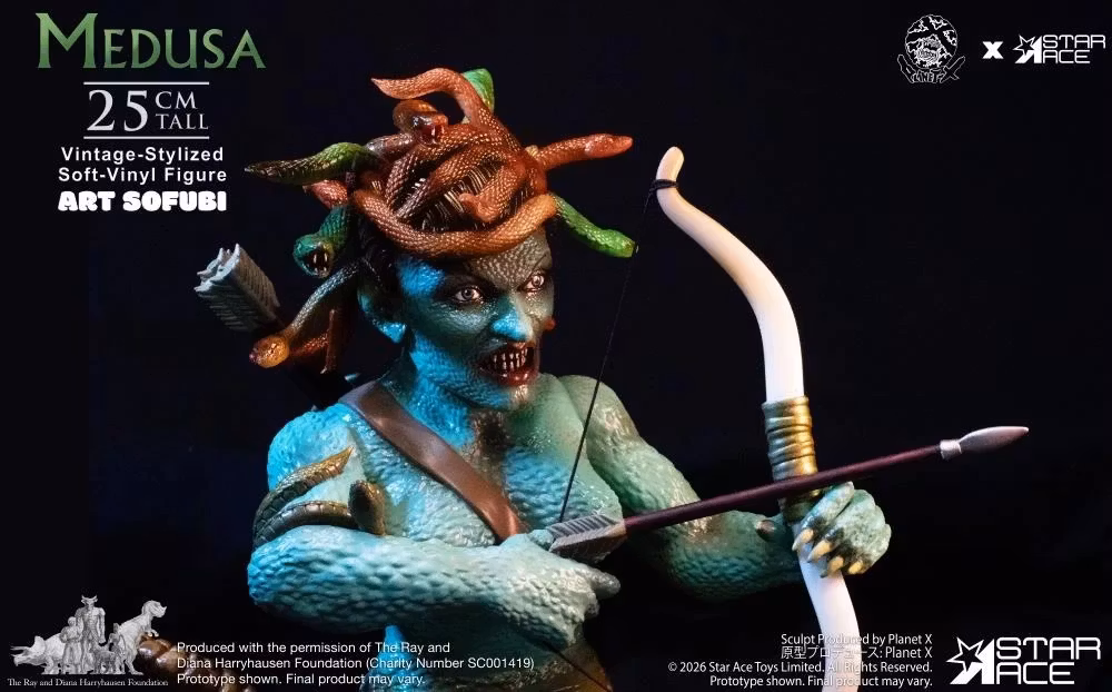 Clash of the Titans Ray Harryhausen Collection Art Sofubi Medusa Soft Vinyl Figure