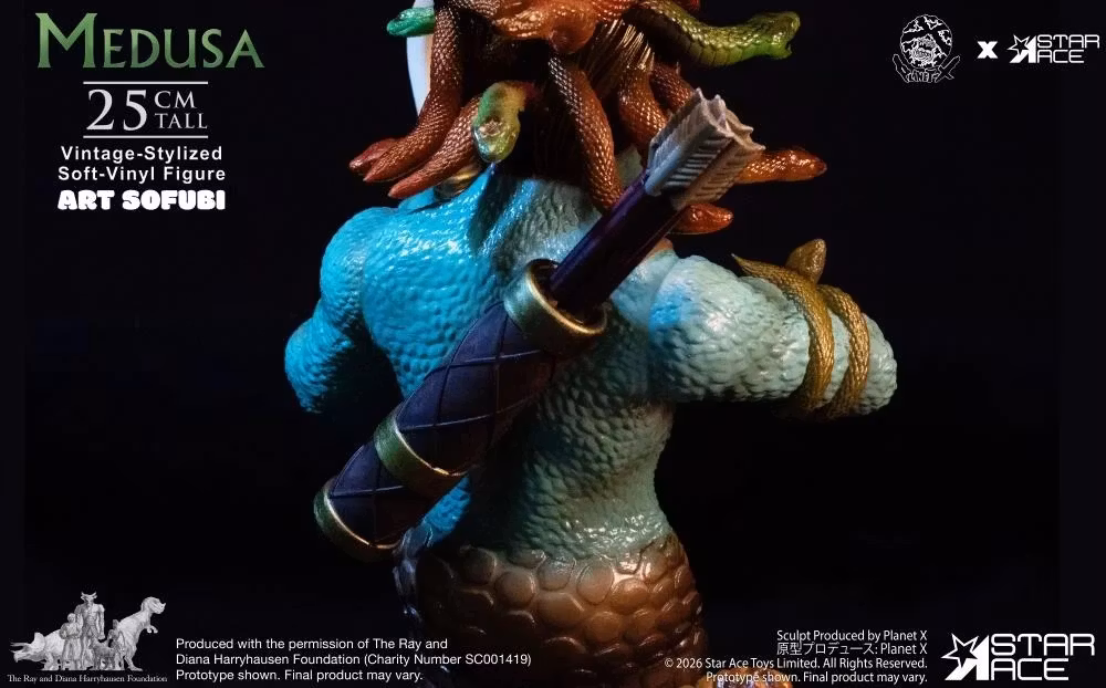 Clash of the Titans Ray Harryhausen Collection Art Sofubi Medusa Soft Vinyl Figure