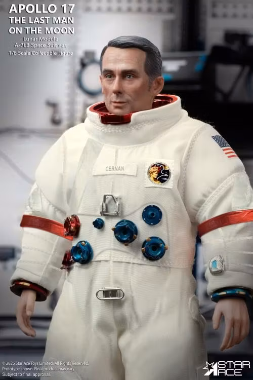 Apollo 17 Commander Eugene Cernan (The Last Man on the Moon) 1/6 Scale Action Figure