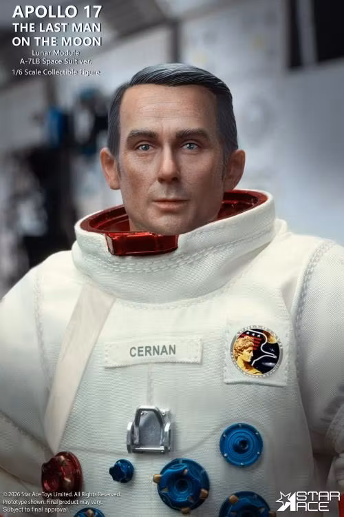 Apollo 17 Commander Eugene Cernan (The Last Man on the Moon) 1/6 Scale Action Figure