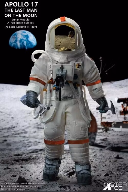 Apollo 17 Commander Eugene Cernan (The Last Man on the Moon) 1/6 Scale Action Figure