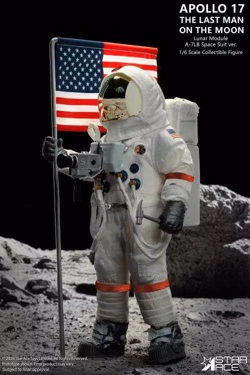 Apollo 17 Commander Eugene Cernan (The Last Man on the Moon) 1/6 Scale Action Figure