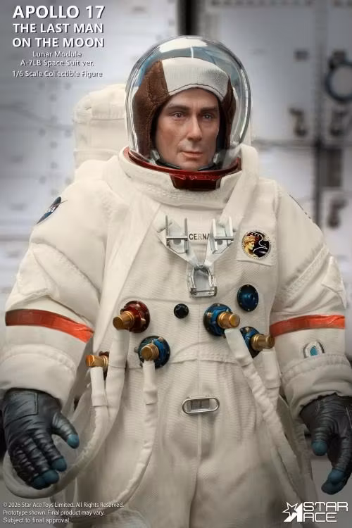 Apollo 17 Commander Eugene Cernan (The Last Man on the Moon) 1/6 Scale Action Figure
