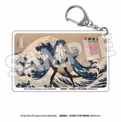 Katsushika Hokusai x Hatsune Miku Acrylic Keychains Set