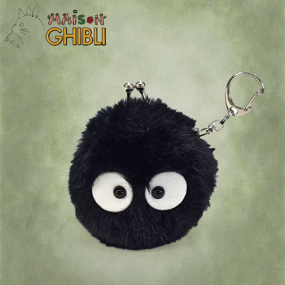 My Neighbor Totoro Funwari Mini Plush Coin Purse Soot Sprite