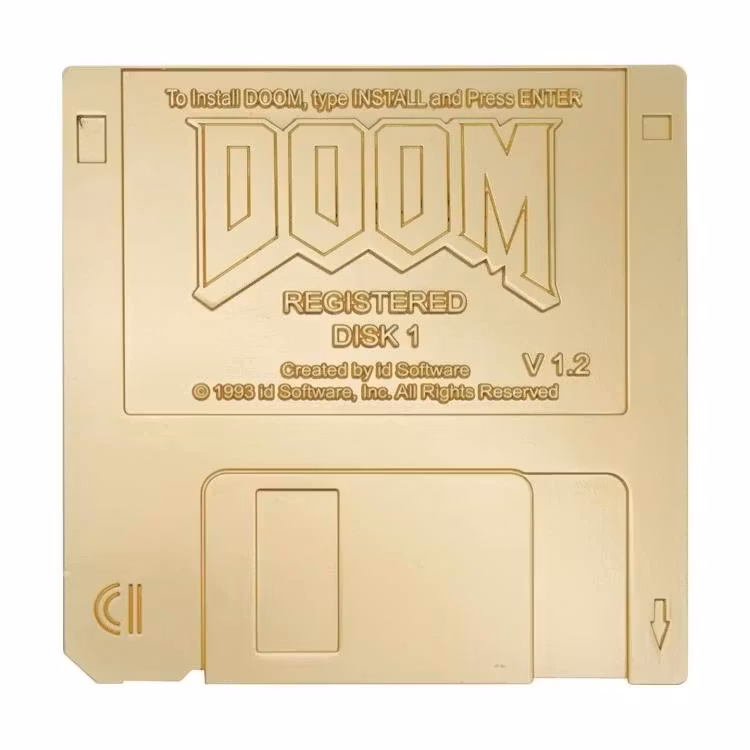 Doom Commemorative Floppy Disk Limited Edition Replica (Gold Edition)