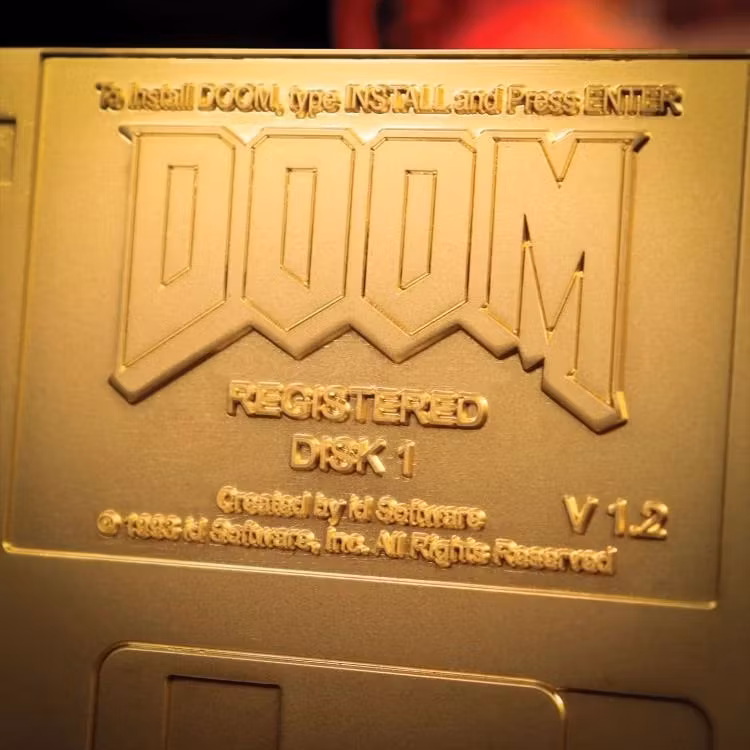 Doom Commemorative Floppy Disk Limited Edition Replica (Gold Edition)