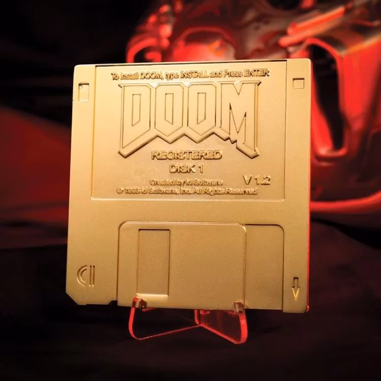Doom Commemorative Floppy Disk Limited Edition Replica (Gold Edition)