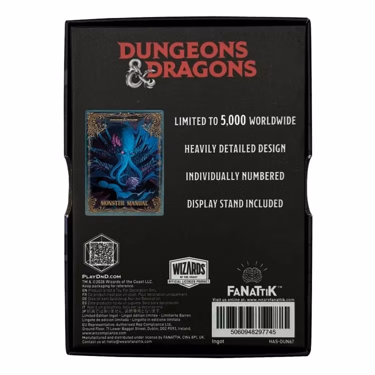 Dungeons & Dragons Monster Manual Alternate Cover Limited Edition Ingot