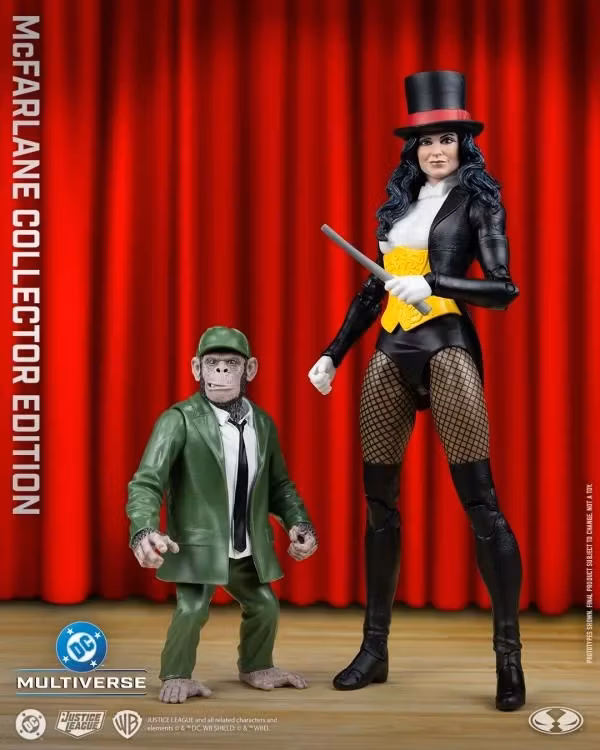 DC Classic DC Multiverse Collector Edition Zatanna with Detective Chimp Action Figure Set