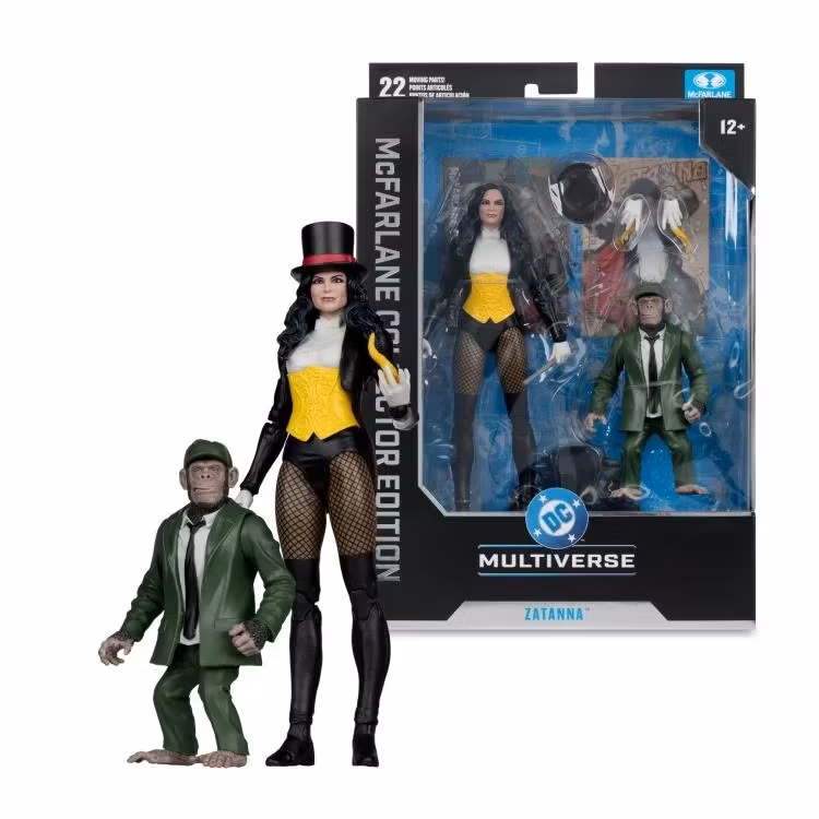DC Classic DC Multiverse Collector Edition Zatanna with Detective Chimp Action Figure Set