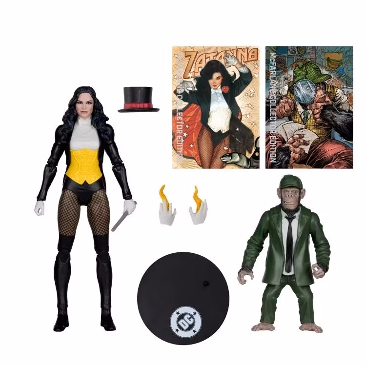 DC Classic DC Multiverse Collector Edition Zatanna with Detective Chimp Action Figure Set