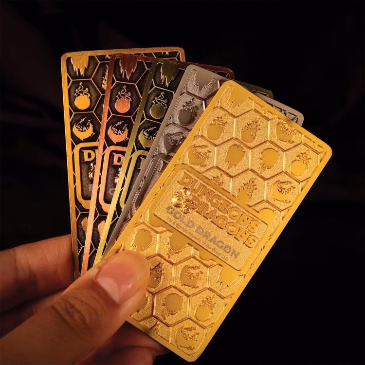 Dungeons & Dragons Metallic Dragons Limited Edition 5 Piece Ingot Set