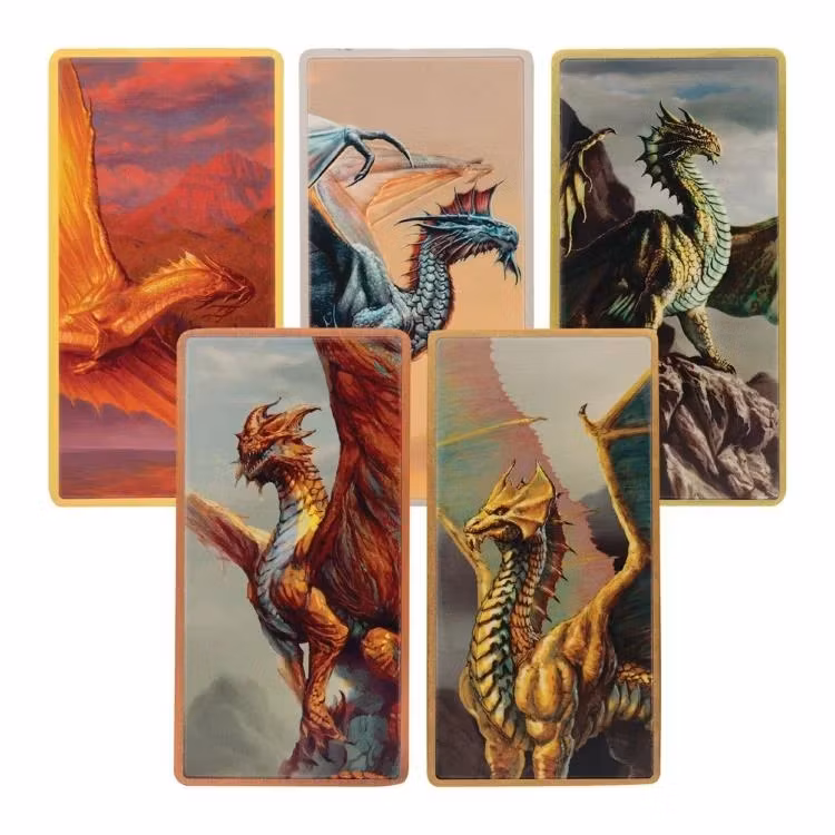 Dungeons & Dragons Metallic Dragons Limited Edition 5 Piece Ingot Set