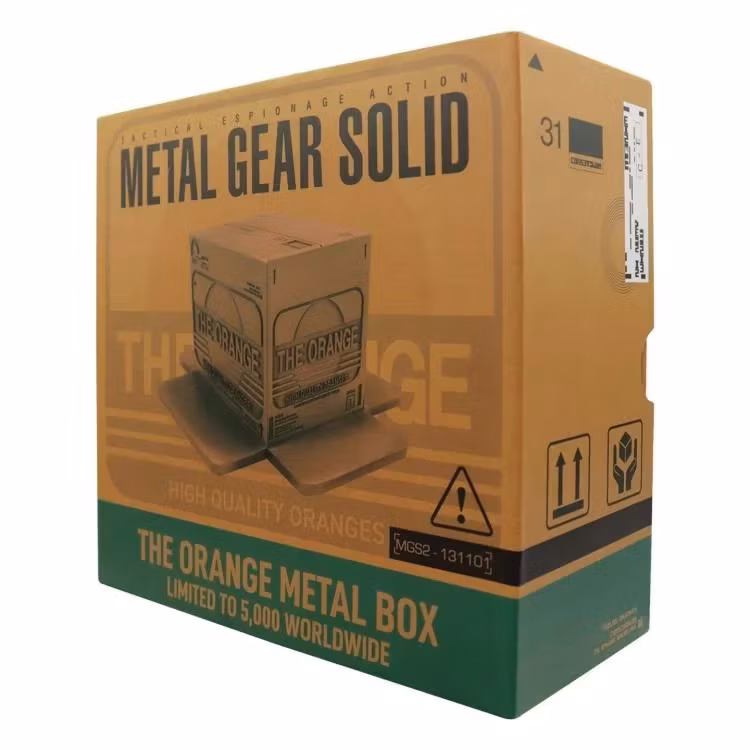 Metal Gear Solid 2: Sons of Liberty The Orange Metal Box Limited Edition Replica (Antique Gold Edition)
