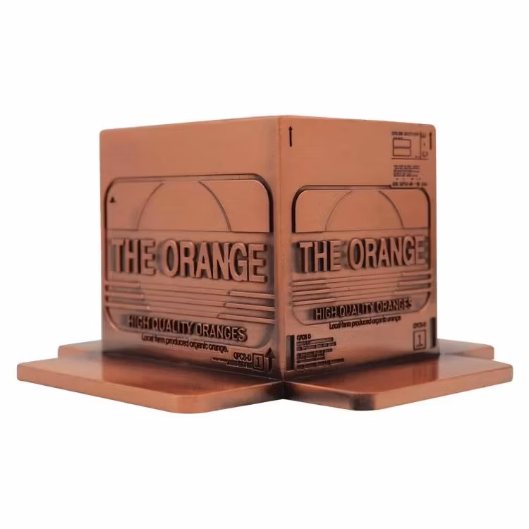 Metal Gear Solid 2: Sons of Liberty The Orange Metal Box Limited Edition Replica (Antique Gold Edition)