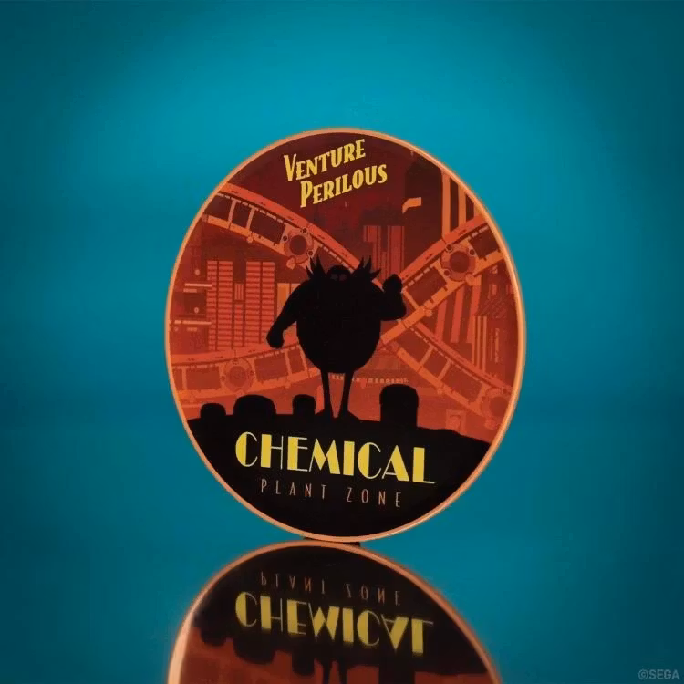 Sonic the Hedgehog Locations Metal Coaster Set