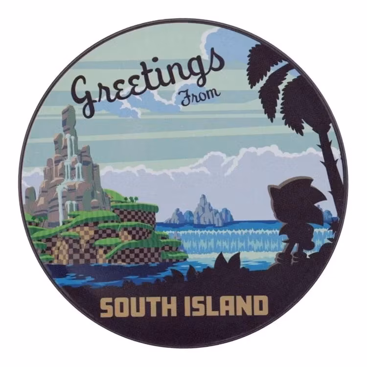 Sonic the Hedgehog Locations Metal Coaster Set