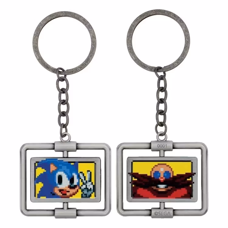 Sonic the Hedgehog Sonic and Dr. Eggman Limited Edition Spinning Keyring