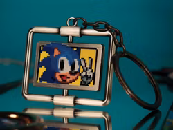 Sonic the Hedgehog Sonic and Dr. Eggman Limited Edition Spinning Keyring