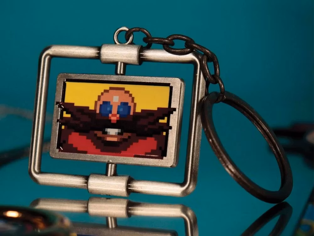 Sonic the Hedgehog Sonic and Dr. Eggman Limited Edition Spinning Keyring
