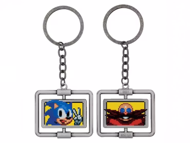 Sonic the Hedgehog Sonic and Dr. Eggman Limited Edition Spinning Keyring