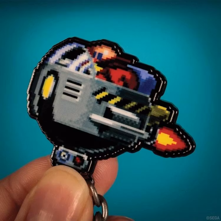 Sonic the Hedgehog Dr. Eggman Egg Mobile Chained Pin