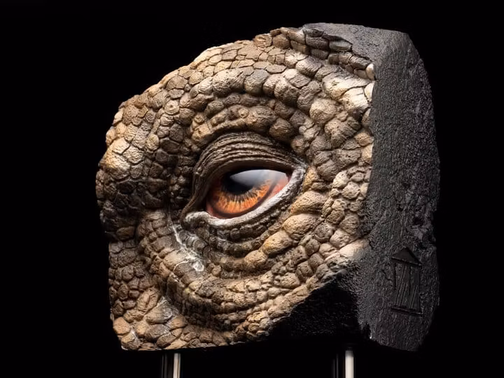 Jurassic Park Statue Triceratops Eye Prop (Reproduction)
