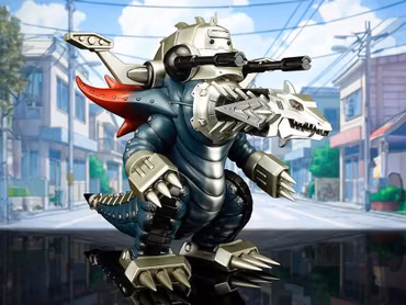 SSSS.Gridman Chibi Creature Mecha Ghoulghilas, the Revenge Kaiju Figure