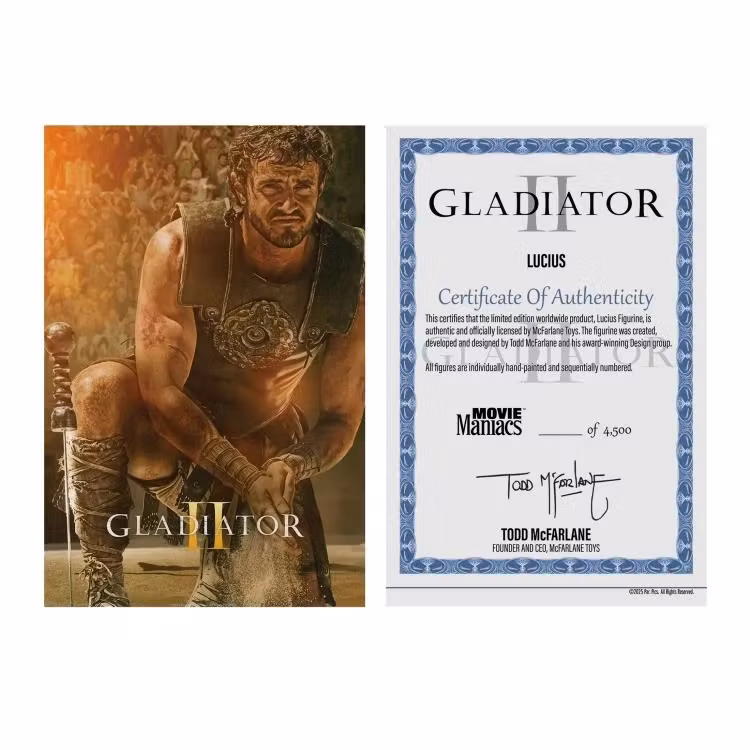 Gladiator II Movie Maniacs Lucius 6" Limited Edition Figure