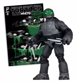 Teenage Mutant Ninja Turtles Page Punchers (Black White & Green) Raplael Action Figure