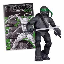 Teenage Mutant Ninja Turtles Page Punchers (Black White & Green) Leonardo Action Figure