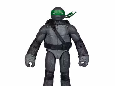 Teenage Mutant Ninja Turtles Page Punchers (Black White & Green) Leonardo Action Figure