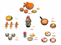 Delicious in Dungeon Nendoroid More Blind Box Series Monster Meals Boxed Set of Accessories and Parts