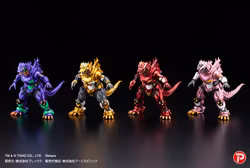 Godzilla vs. Evangelion Hyper Modeling MFS-3 Kiryu (Metallic Eva Color Ver.) Set of 4 Figures