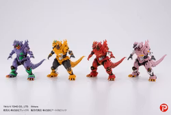 Godzilla vs. Evangelion Hyper Modeling MFS-3 Kiryu (Eva Color Ver.) Set of 4 Figures