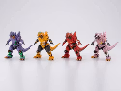 Godzilla vs. Evangelion Hyper Modeling MFS-3 Kiryu (Eva Color Ver.) Set of 4 Figures