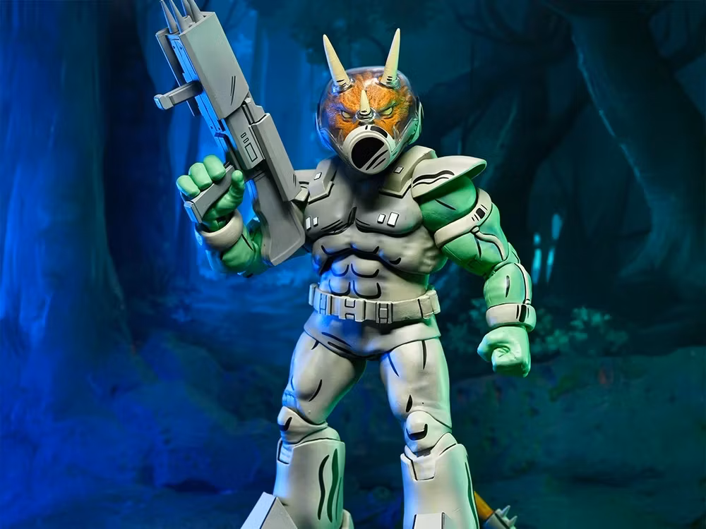 Teenage Mutant Ninja Turtles Shock Commando Triceraton (Mirage Comics) Action Figure