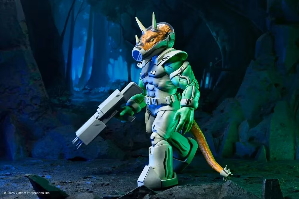 Teenage Mutant Ninja Turtles Shock Commando Triceraton (Mirage Comics) Action Figure