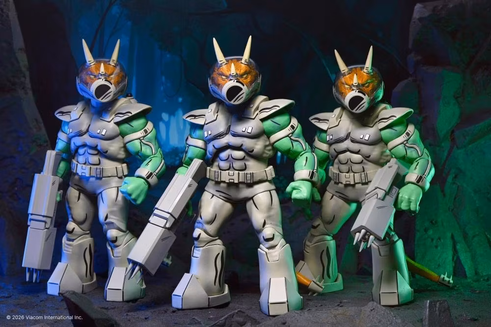 Teenage Mutant Ninja Turtles Shock Commando Triceraton (Mirage Comics) Action Figure