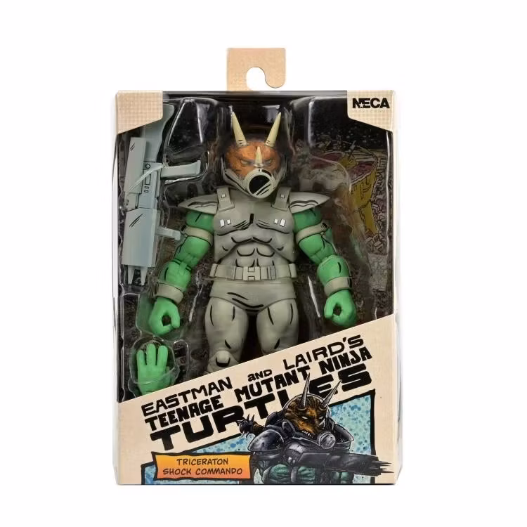 Teenage Mutant Ninja Turtles Shock Commando Triceraton (Mirage Comics) Action Figure