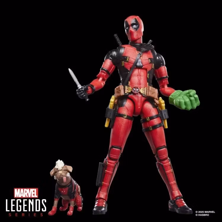 Deadpool & Wolverine Marvel Legends Deluxe Deadpool Action Figure with Dogpool