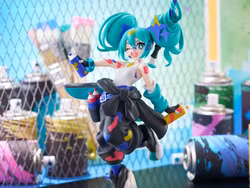 Vocaloid Muchute Hatsune Miku (Paint Girl Another Color Ver.) Figure