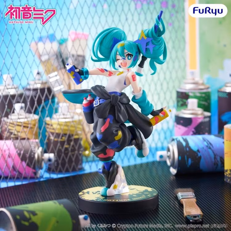 Vocaloid Muchute Hatsune Miku (Paint Girl Another Color Ver.) Figure