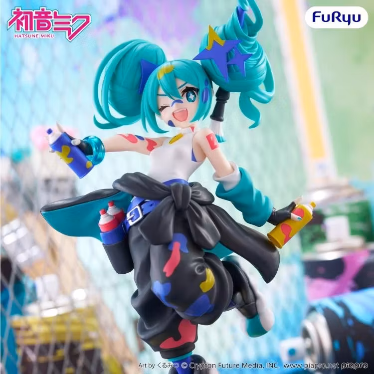 Vocaloid Muchute Hatsune Miku (Paint Girl Another Color Ver.) Figure