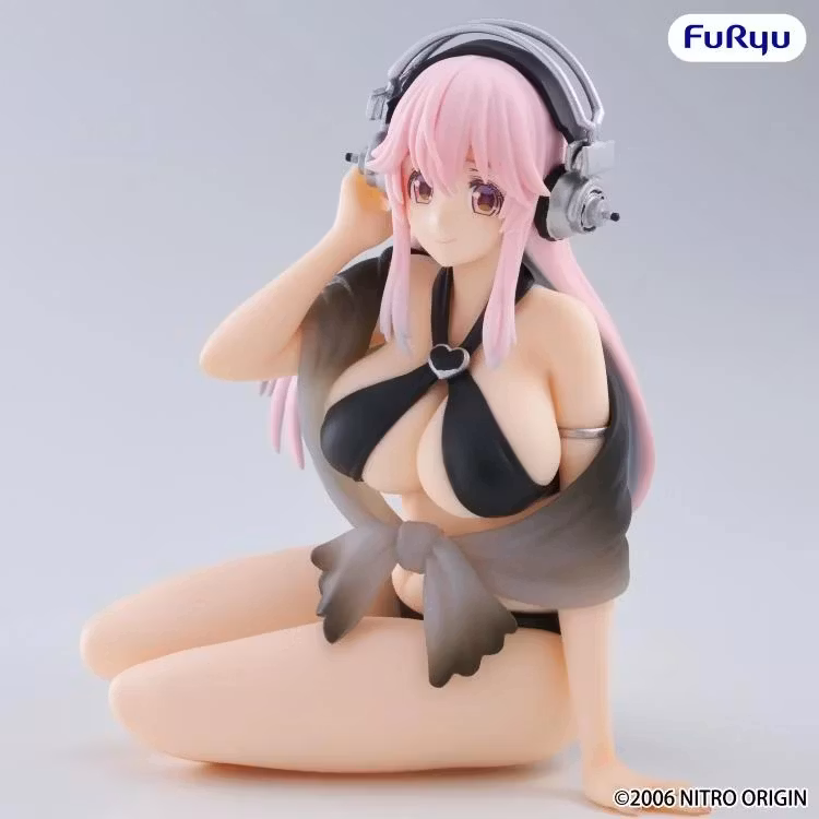 Nitroplus Super Sonico (Swimsuit Black Color Ver.) Noodle Stopper Figure