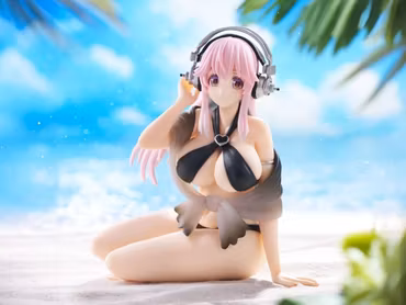 Nitroplus Super Sonico (Swimsuit Black Color Ver.) Noodle Stopper Figure